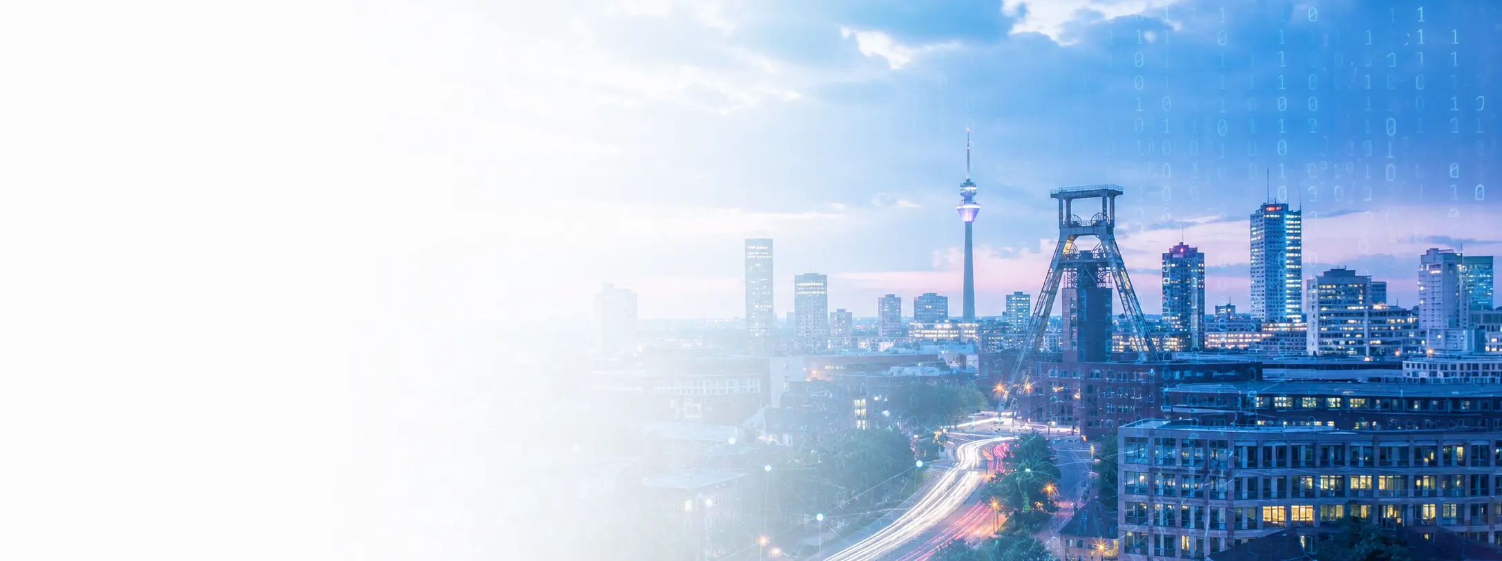 Skyline von Dortmund mit Fernsehturm und Fördergerüst